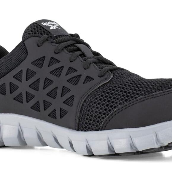 Reebok Men's Steel Toe Black Sublite Cushion Work Athletic Size 10 - Picture 6 of 7